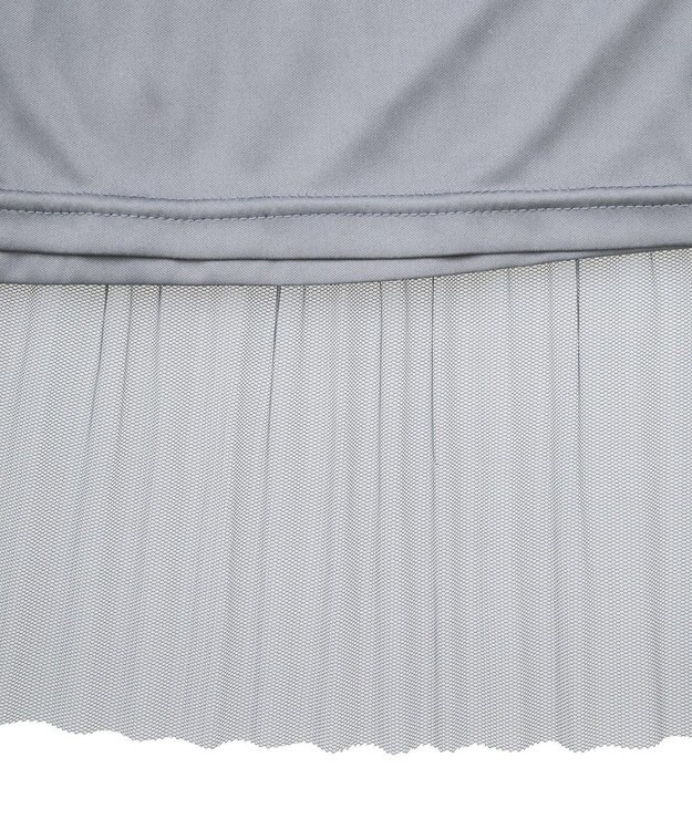 Green Parks チュールプリーツティアードスカート Gray