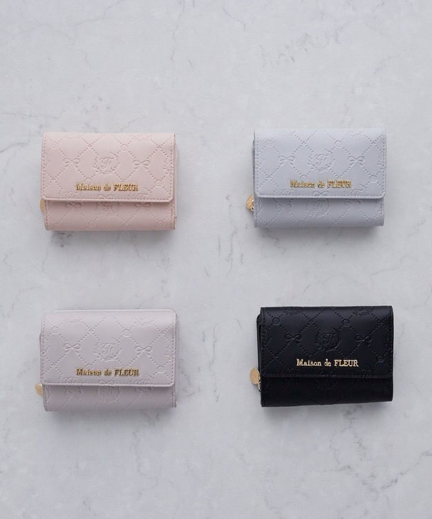Maison de FLEUR EC限定カラーモノグラムウォレット Lavender