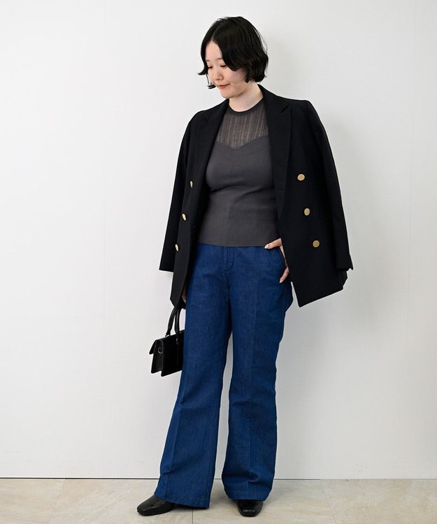 woadblue ＜坪田あさみさんコラボ＞LOTUS ロータス デニムパンツ ROYALBLUE