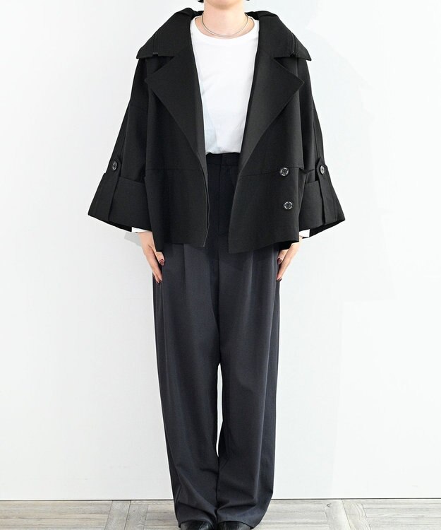 FORFORMO Deformation Wide Trench Coat デフォメーションワイドトレンチコート ブラック