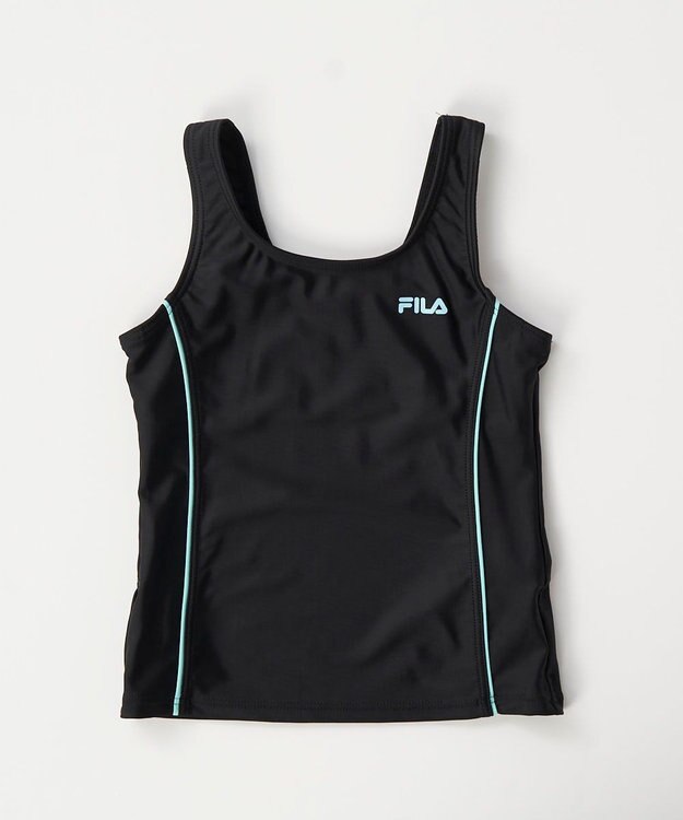 OP／FILA 【FILA】大きいサイズ｜タンクトップ＆スパッツスクール水着 180㎝ ブラック×サックス