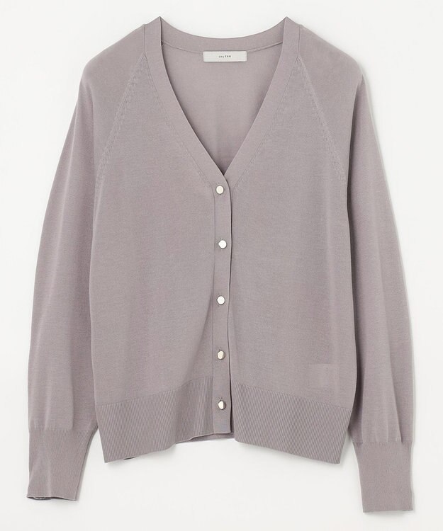 ANY 【2SET】ニットツインセット（半袖ニット＋Vネックカーデ） ライトグレー