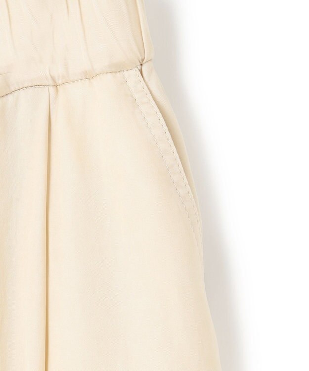 BEIGE， 【洗える・VERY 6月号掲載】PAWPAW / ウエストリボンタックワイドパンツ Meringue