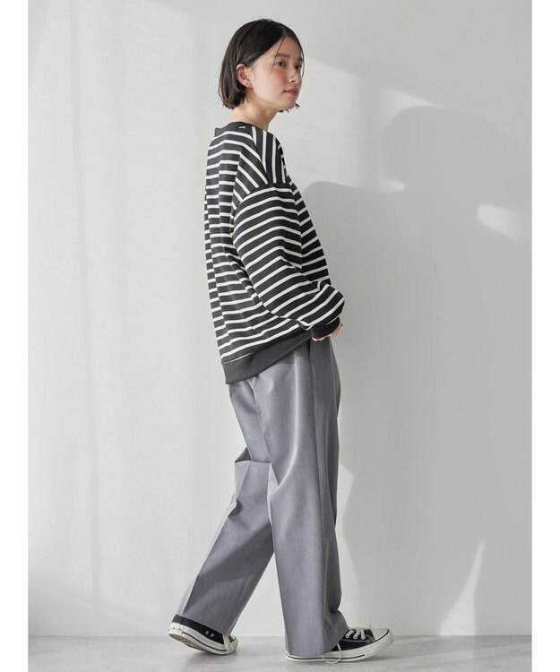 AMERICAN HOLIC カフタンサイドボタンポンチプルオーバー Border