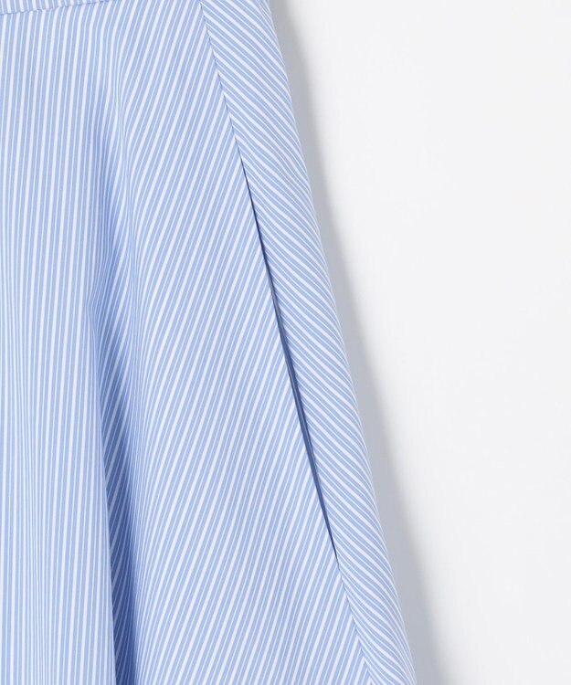 組曲 【セットアップ着用可・WEB限定】コンパクトシャーティング フレアスカート スカイブルー系1