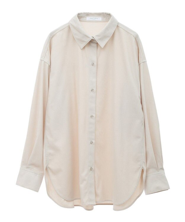 Green Parks ソフトコーデュロイシャツ Ecru