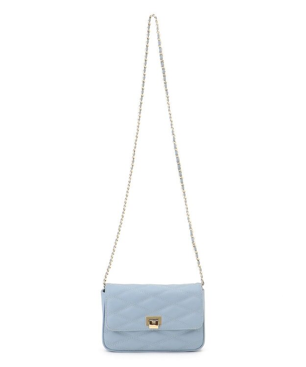 23区 【Oggi10月号掲載】キルティング ショルダーバッグ ターコイズブルー系