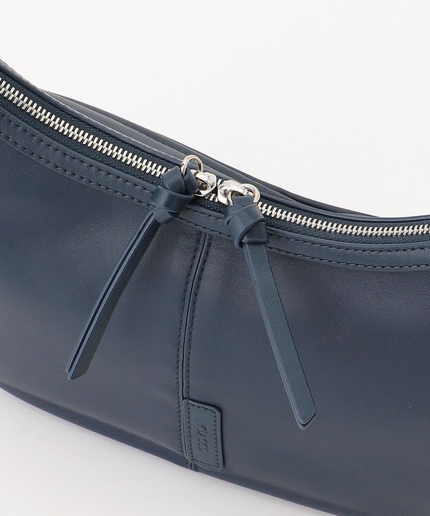 Y'SACCS イタリアンシープ　マルチポーチ付き　ホーボーバッグ ネイビー