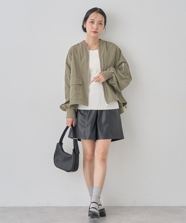 earth music&ecology アウトポケットＭＡ－１ Khaki