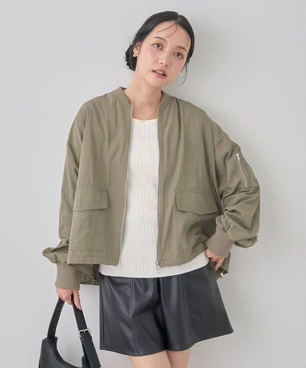 earth music&ecology アウトポケットＭＡ－１ Khaki