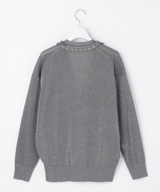 自由区 【カトリエムブーケ】Cardigan etincelant  シャイニーカーディガン グレー