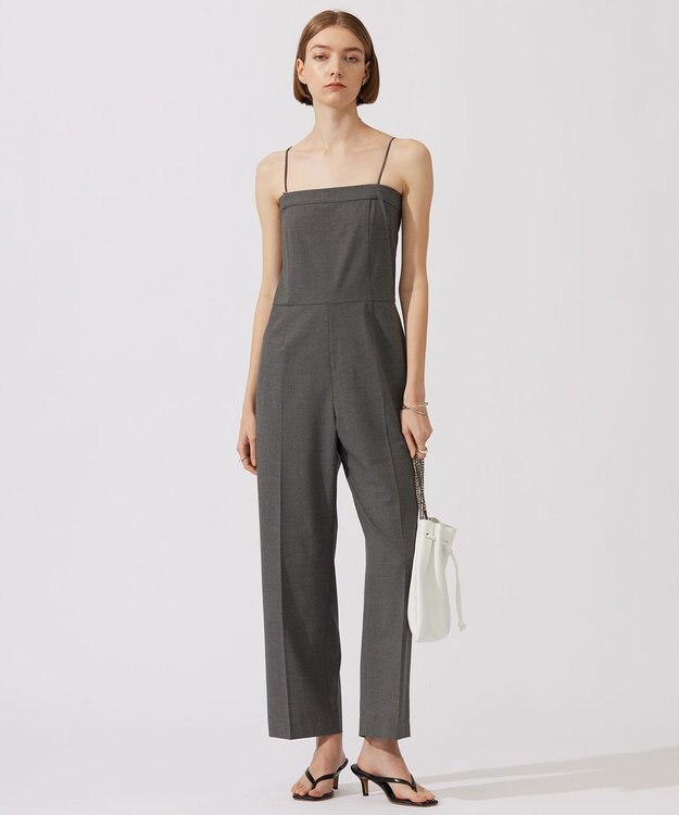 ICB 【洗える】ハイツイストツイル コンビネゾン シャンブレーグレー