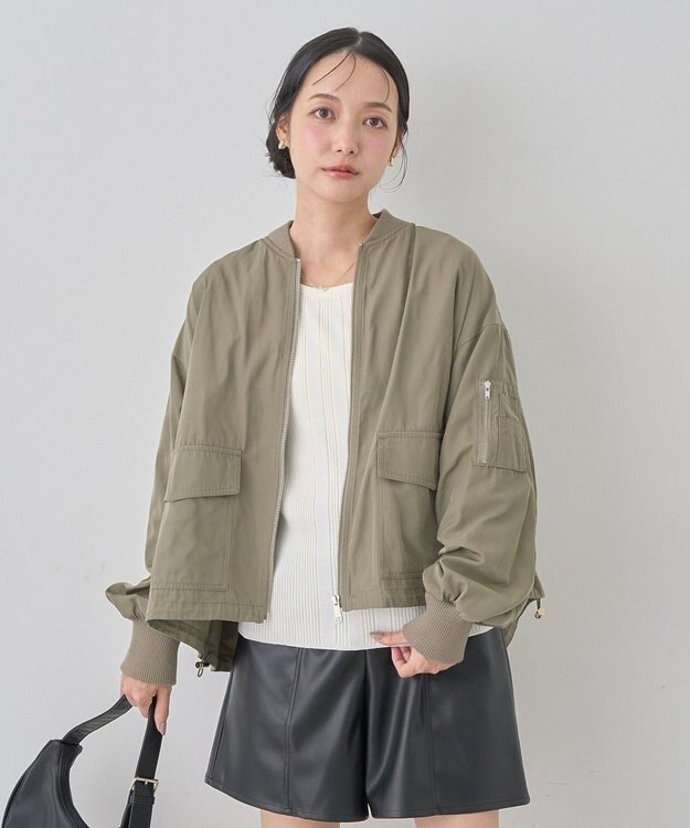 earth music&ecology アウトポケットＭＡ－１ Khaki