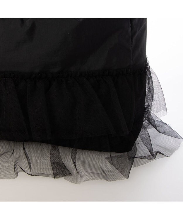 UNBILLION カシュカシュ cachecache / シフォンフリルショルダー ブラック