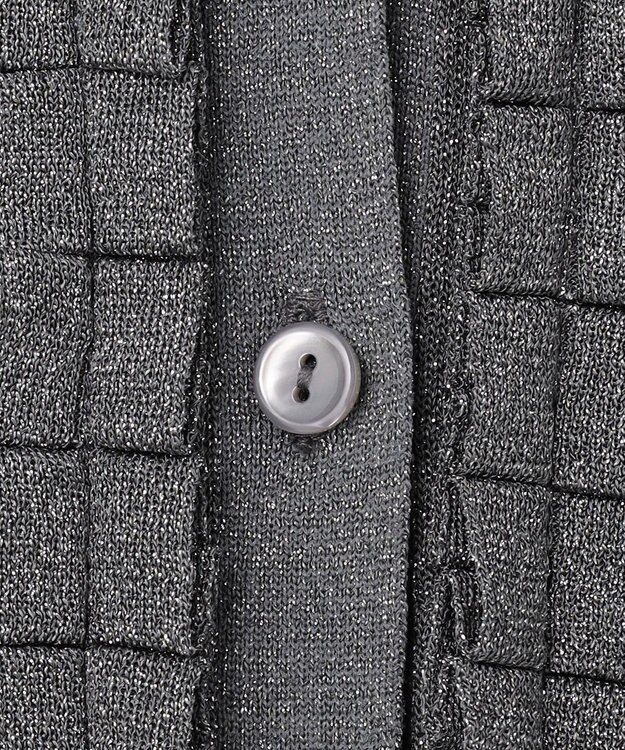 自由区 【カトリエムブーケ】Cardigan etincelant  シャイニーカーディガン グレー