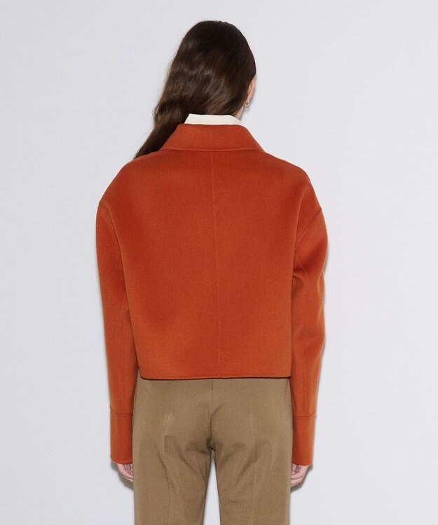 JOSEPH ダブルフェイスカシミヤ　ショートコート Cinnamon