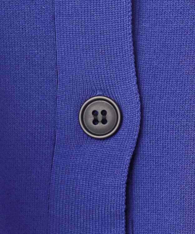 ANY L ミラノリブニットカーディガン ブルー