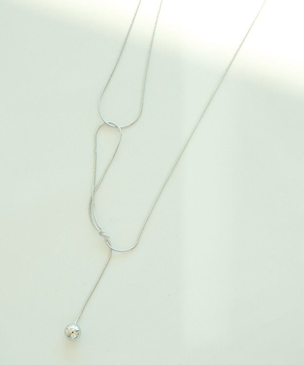 YECCA VECCA アシメデザインワントップネックレス Silver