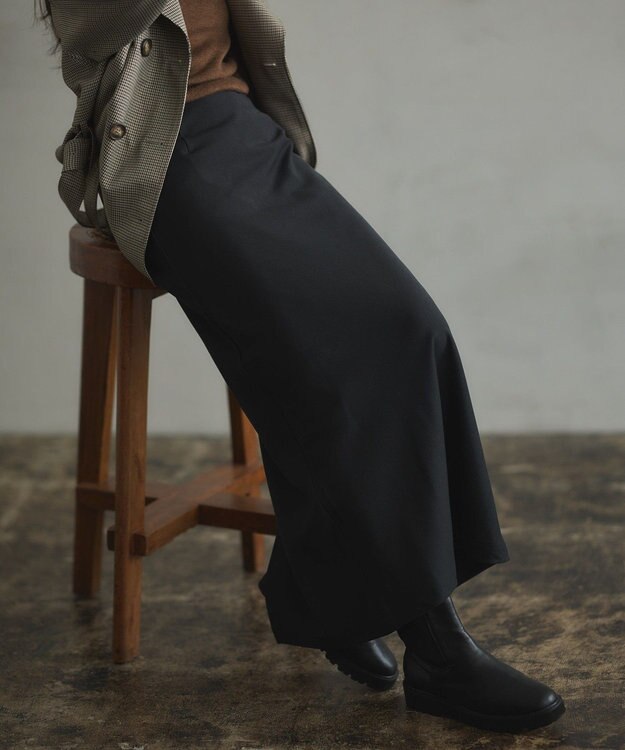 CRAFT STANDARD BOUTIQUE バイアスＩラインスカート Black