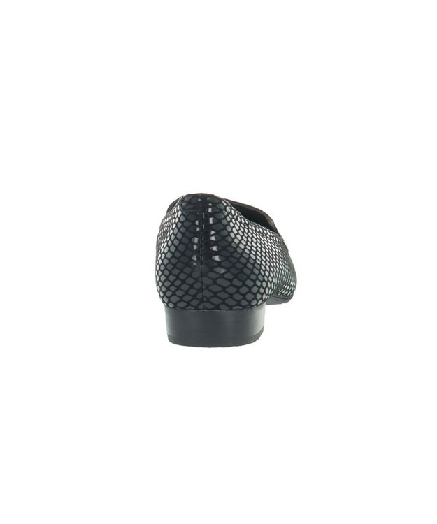 REGAL FOOT COMMUNITY 【リーガルレディース】F22J 上品シンプルモカシン ブラックヘビ柄