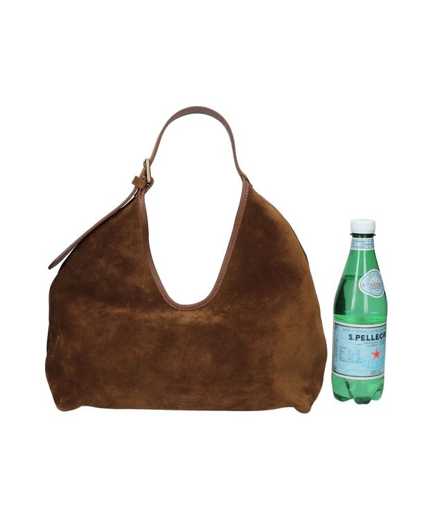 INTER-CHAUSSURES 【CHRISTIAN VILLA】ソフトルックストートバッグ ブラウンコンビ