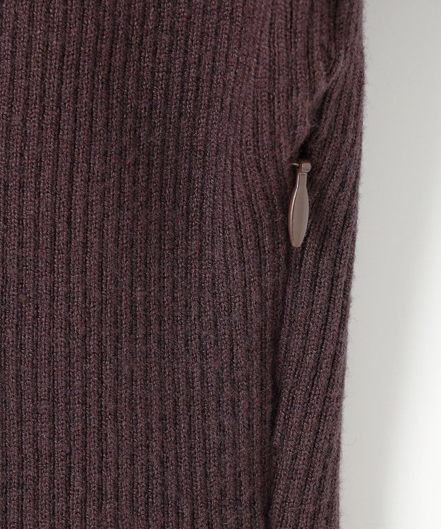 ANY SIS 【洗える】オーロラサテンコンビ ワンピース ラベンダー×スレート