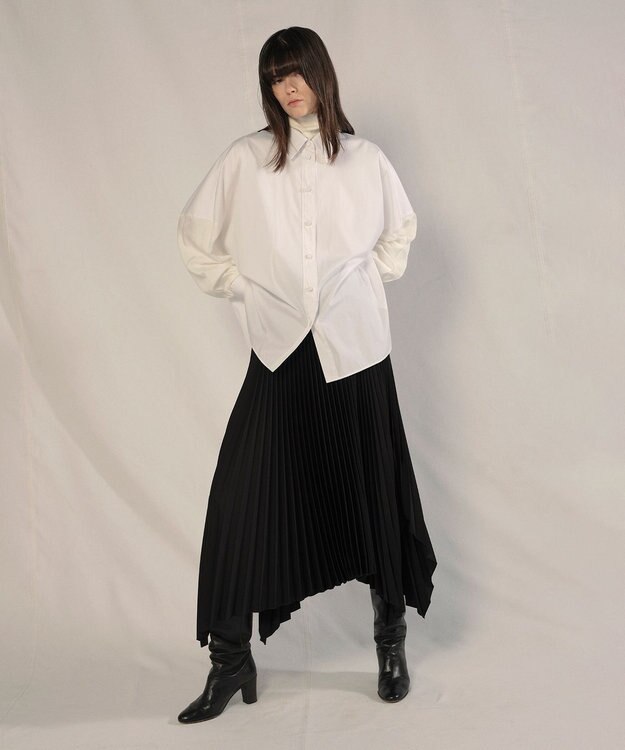 JOSEPH ニットウィーブプリッセ　スカート Black