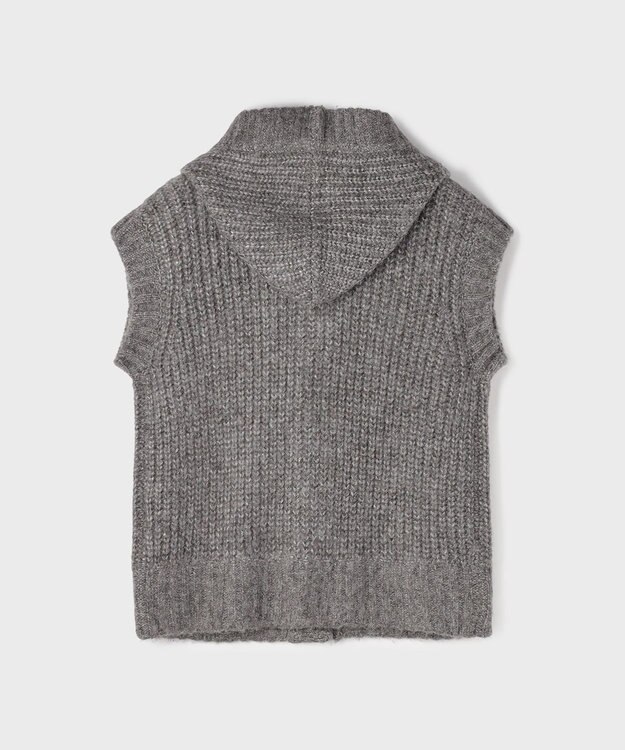 GRACE CONTINENTAL ラメニットベスト チャコール