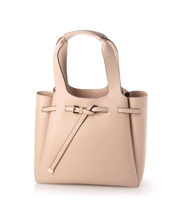 LA BAGAGERIE 【MONICA】ベルトモチーフA4トートバッグ ピンクベージュ