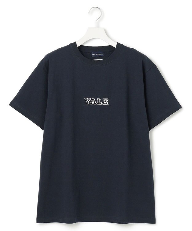 J.PRESS YORK STREET 【UNISEX】YALEセンターロゴ Tシャツ ネイビー系
