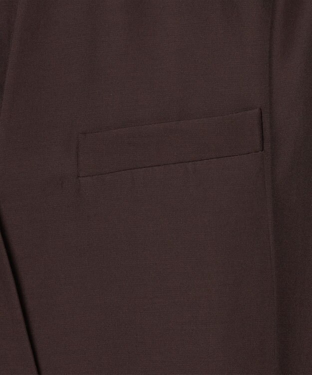 JOSEPH ソフトコットンシルク　ノーカラージャケット Ebony