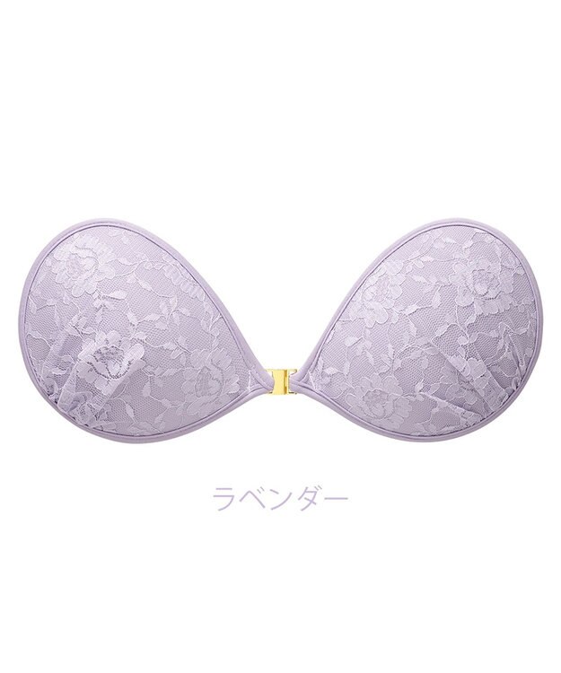 BRADELIS New York 【NuBra / ナチュラルタイプ】ヌーブラ・エアーライト ノエジア  蒸れにくい バックレス コレクション デザインヌーブラ 正規品 ラベンダー