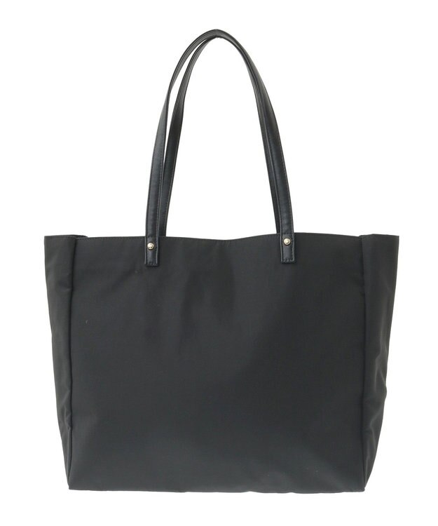 Maison de FLEUR リボンチャーム付き3ルームトートバッグ Black