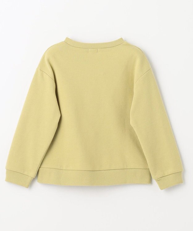 ANY KIDS 【春まで主役】レインボー刺繍トレーナー イエローグリーン