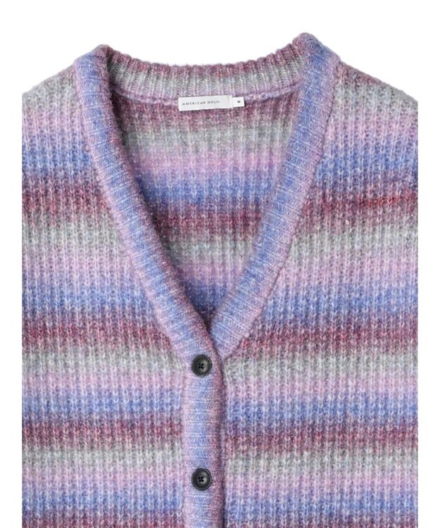 AMERICAN HOLIC グラデーションニットカーディガン Purple