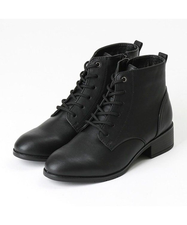 AcureZ 生活防水タイプ 内側にファスナーを配置し脱ぎ履きラクチン ブラック