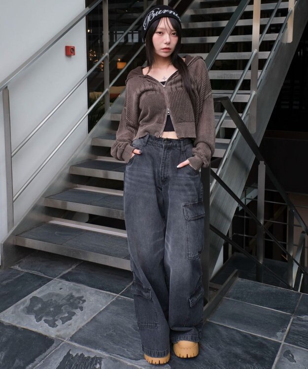 ヴィンテージウォッシュメッシュパーカー / WEGO | ファッション