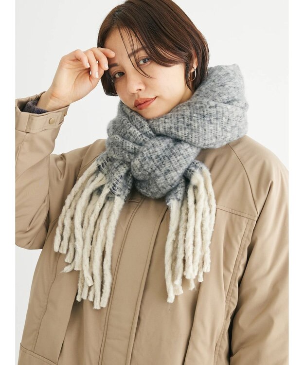 Green Parks ・ミックスマフラー Black