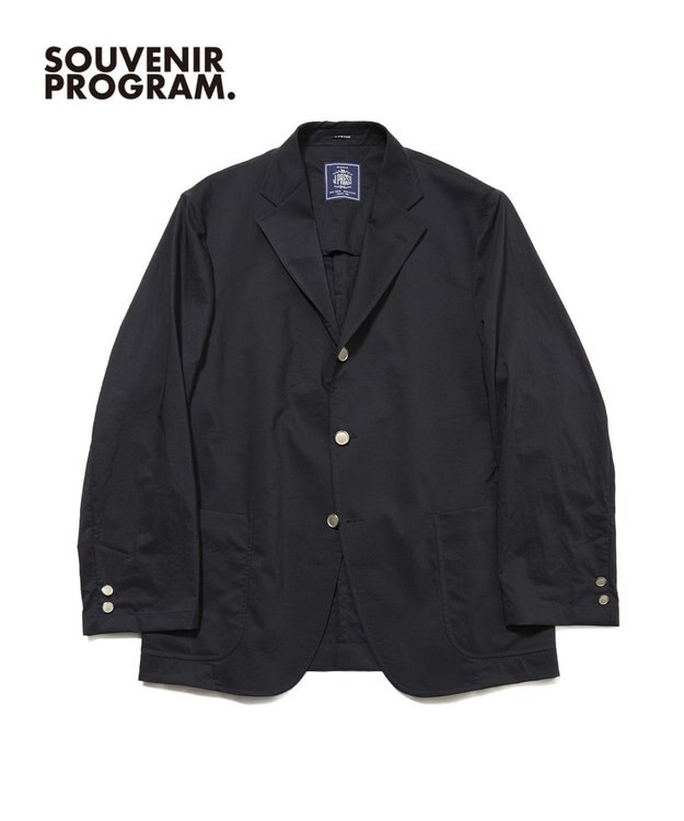 J.PRESS MEN 【J.PRESS ORIGINALS】【UNISEX】Stretch Poplin 3B Blazer / Baggy-Fit ネイビー系