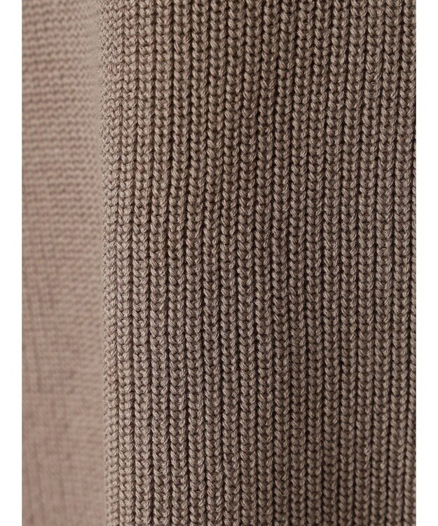 CRAFT STANDARD BOUTIQUE 【2点セット】洗える 60/2 14G片畦Vネックベスト+ロンTEE SET Gray Beige