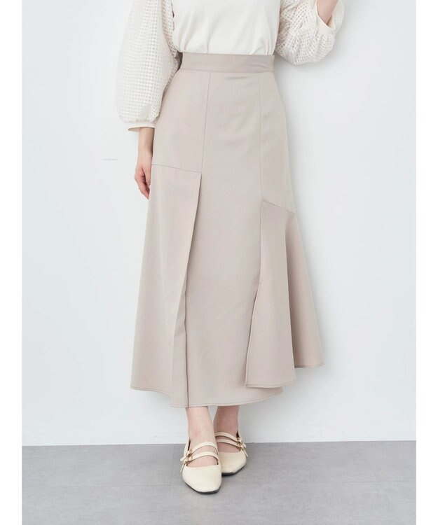 earth music&ecology アシメキリカエスカート Beige
