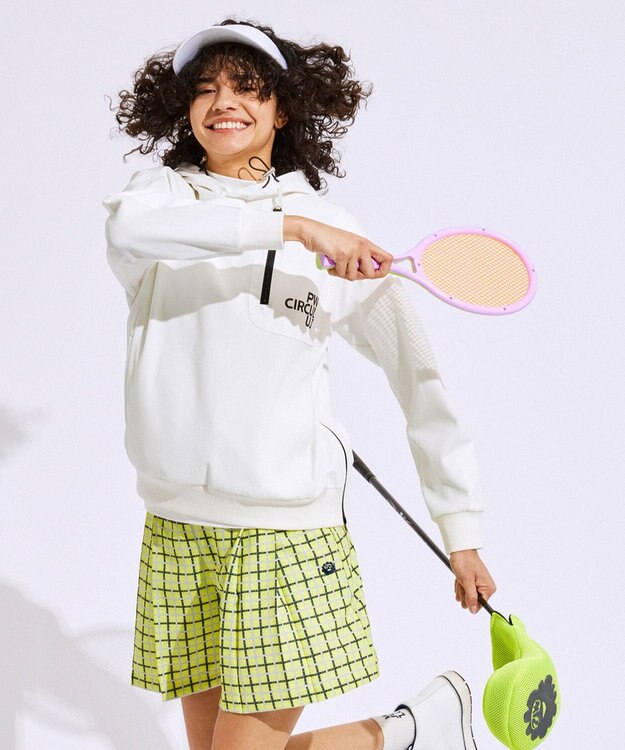 PW CIRCULUS 【WOMEN】DIMPLE  プルオーバー ゴルフウェア レディース ホワイト系