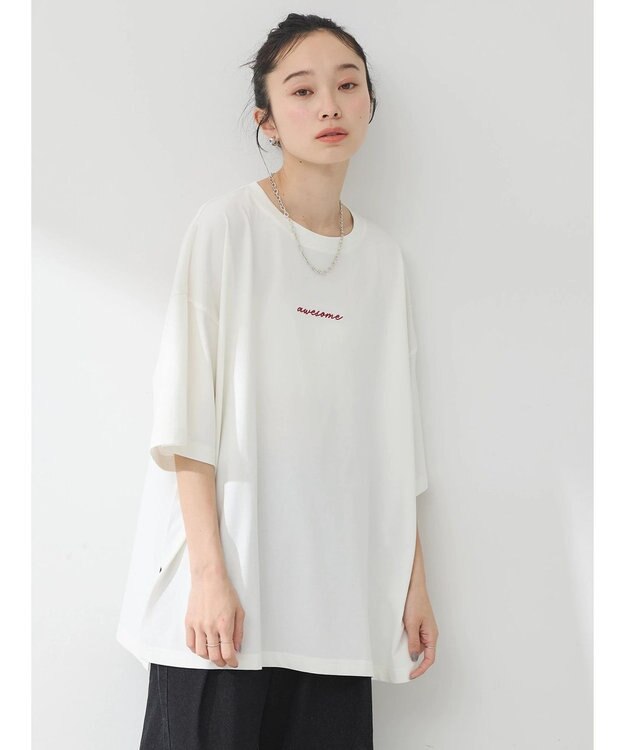 earth music&ecology ａｗｅｓｏｍｅ　ルーズＴ Off White