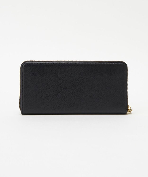 russet モノグラムプレートラウンドジップウォレット(SO-372) Black/BE