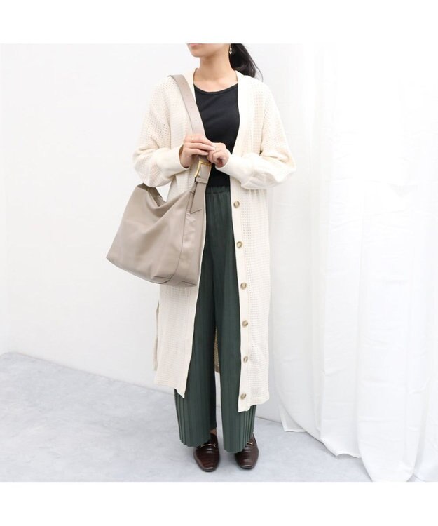 UNBILLION カシュカシュ cachecache / バックル付きビッグショルダー オーク