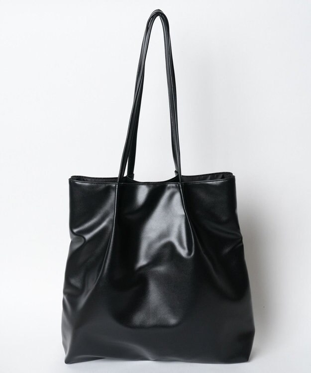 WEGO タックデザイントートバッグ ブラック