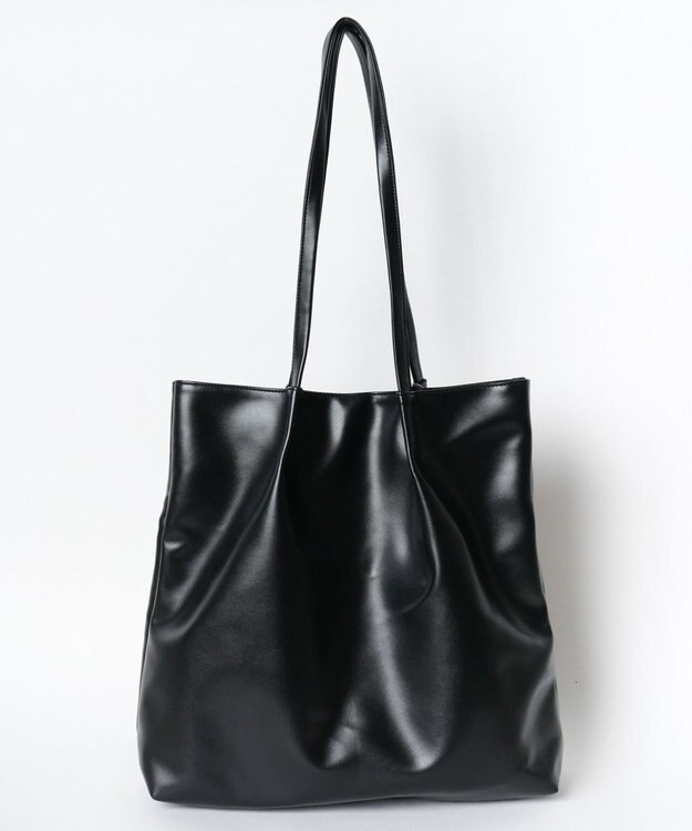 WEGO タックデザイントートバッグ ブラック