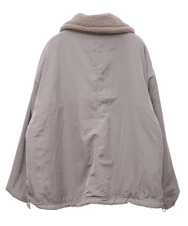 Green Parks リバーシブルコンビボアブルゾン Gray Beige
