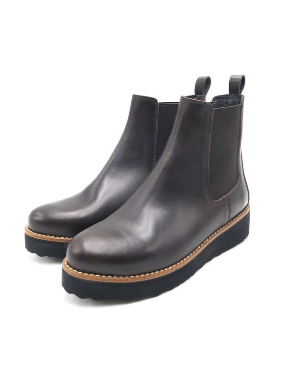 BONTRE 【BONTRE/ボントレ】厚底サイドゴアブーツ/10051-OA ダークブラウン