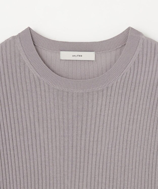 ANY 【2SET】ニットツインセット（半袖ニット＋Vネックカーデ） ライトグレー